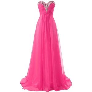 Hot pink prom/bridesmaid dress